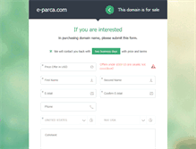 Tablet Screenshot of e-parca.com